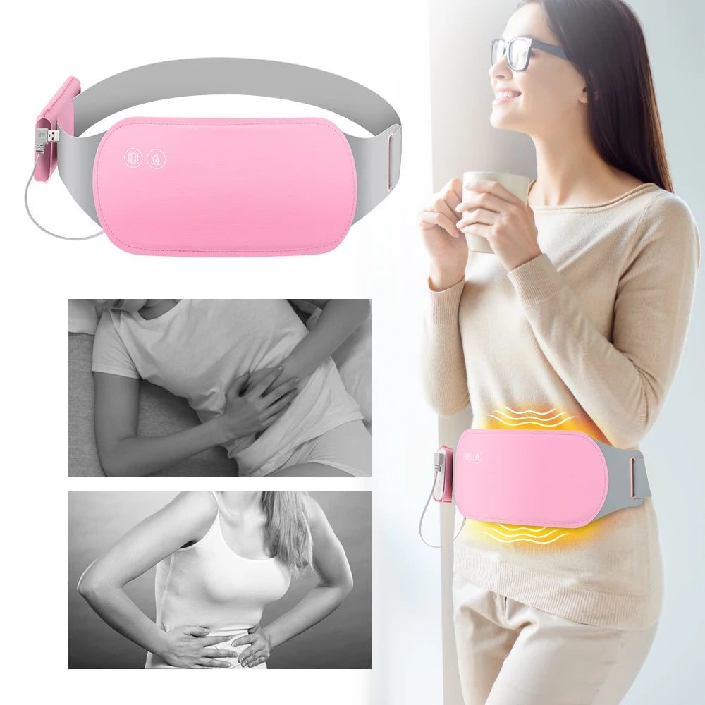 Coussin chauffant menstruel intelligent, appareil de massage par vibration de la taille, masseur abdominal, ceinture de palais chaude, crampes, instituts menstruels