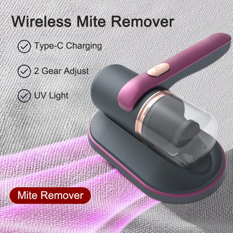 Ménage Matelas Aspirateur Ultraviolet Stérilisation Machine Maison Portable Portable Sans Fil Éliminateur d’Acariens Charge USB