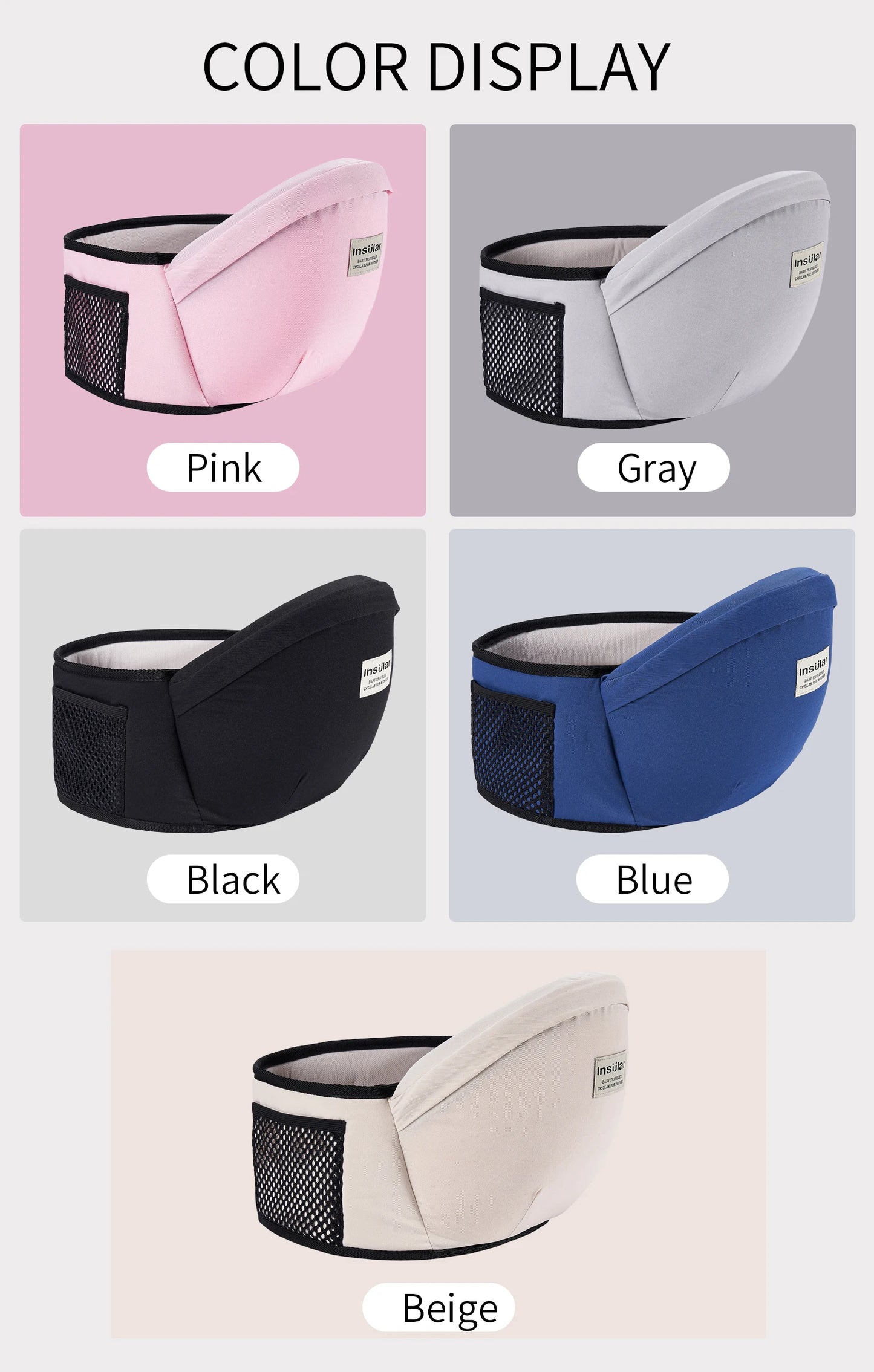Porte-bébé taille tabouret marcheurs bébé écharpe tenir ceinture ceinture sac à dos hanche ceinture enfants réglable bébé hanche siège
