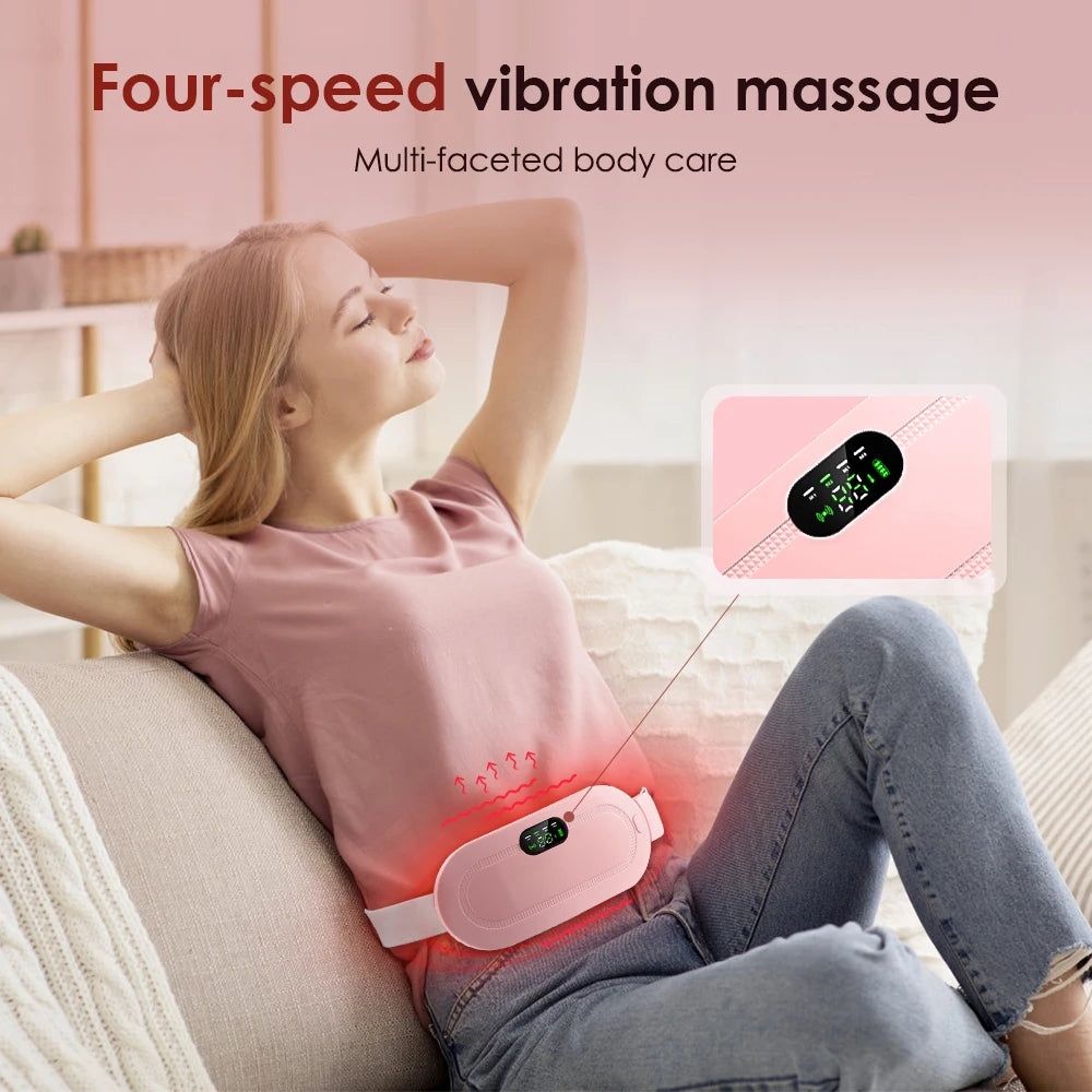 Coussin chauffant menstruel intelligent, appareil de massage par vibration de la taille, masseur abdominal, ceinture de palais chaude, crampes, instituts menstruels