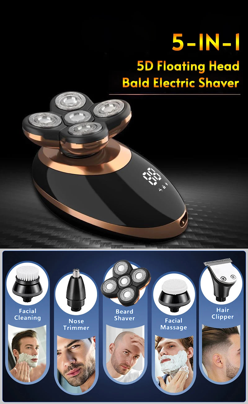 Kit de Rasage Électrique Multifonction – Tondeuse, Rasoir et Accessoires Complet