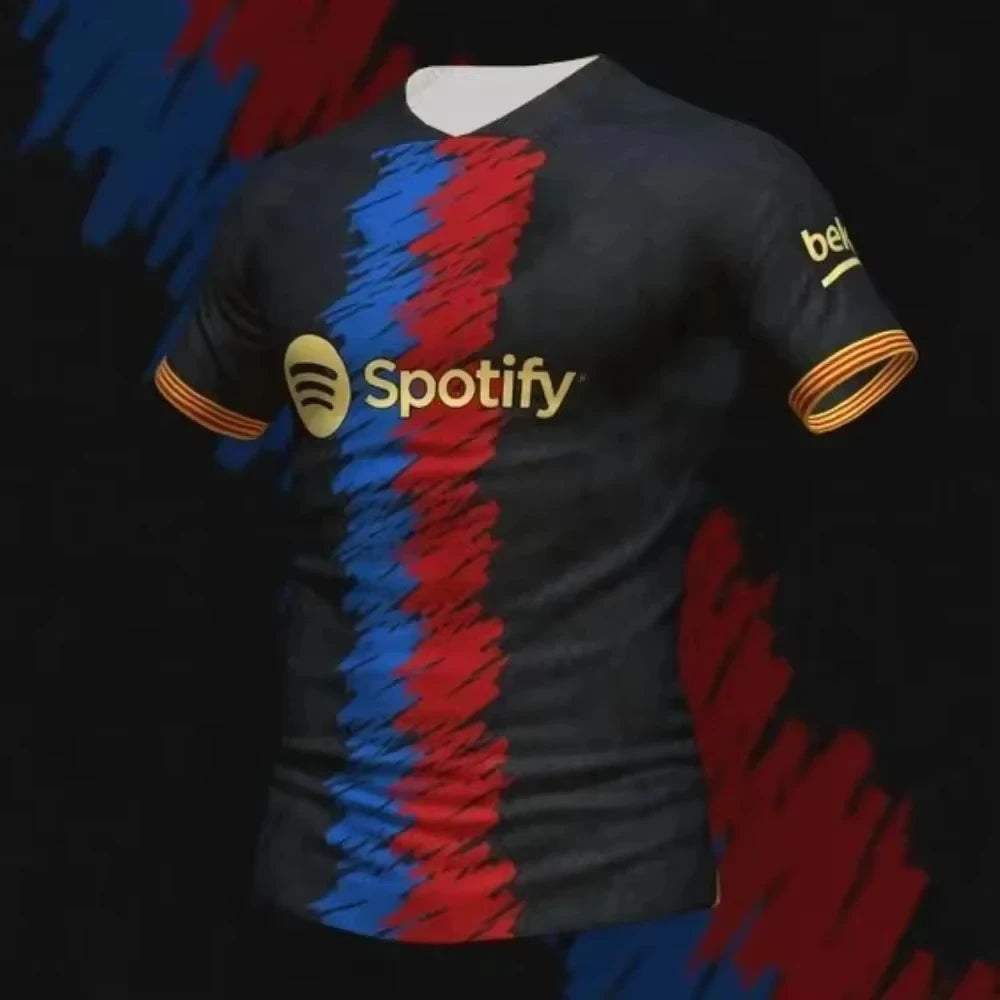 Été Barcelona édition spéciale maillot de Football t-shirt hommes femmes respirant séchage rapide T-shirts d'entraînement hommes hauts de sport