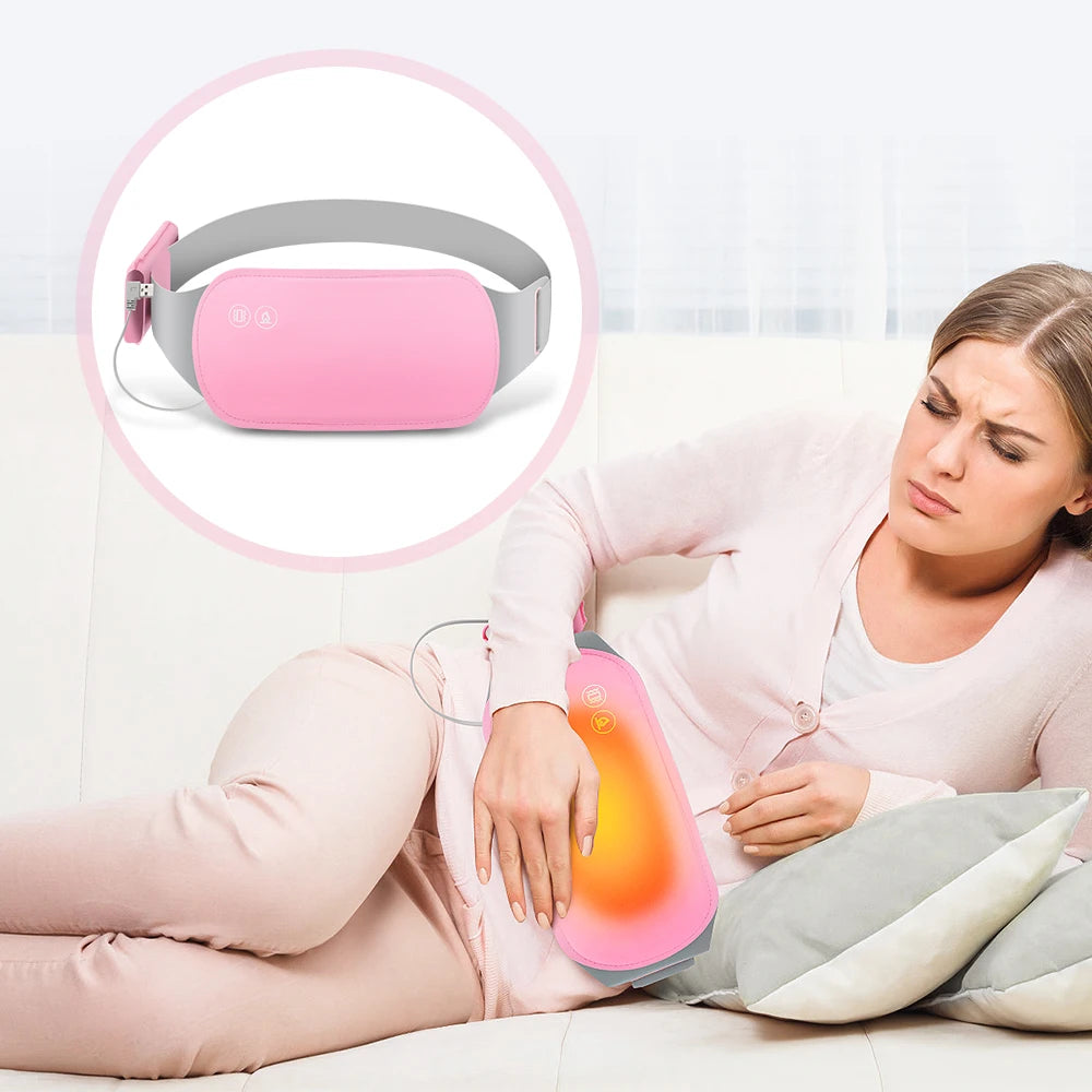 Coussin chauffant menstruel intelligent, appareil de massage par vibration de la taille, masseur abdominal, ceinture de palais chaude, crampes, instituts menstruels