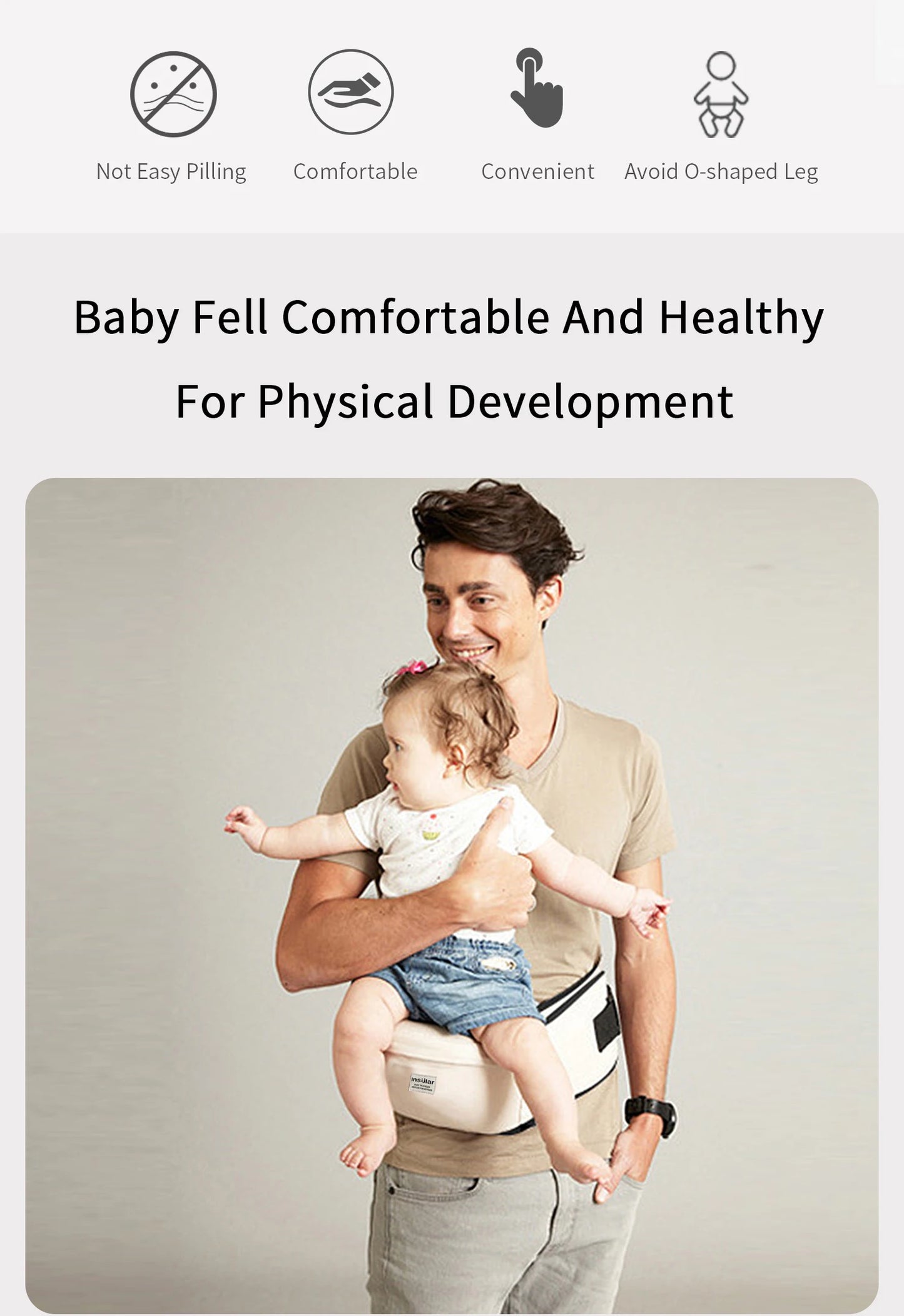 Porte-bébé taille tabouret marcheurs bébé écharpe tenir ceinture ceinture sac à dos hanche ceinture enfants réglable bébé hanche siège