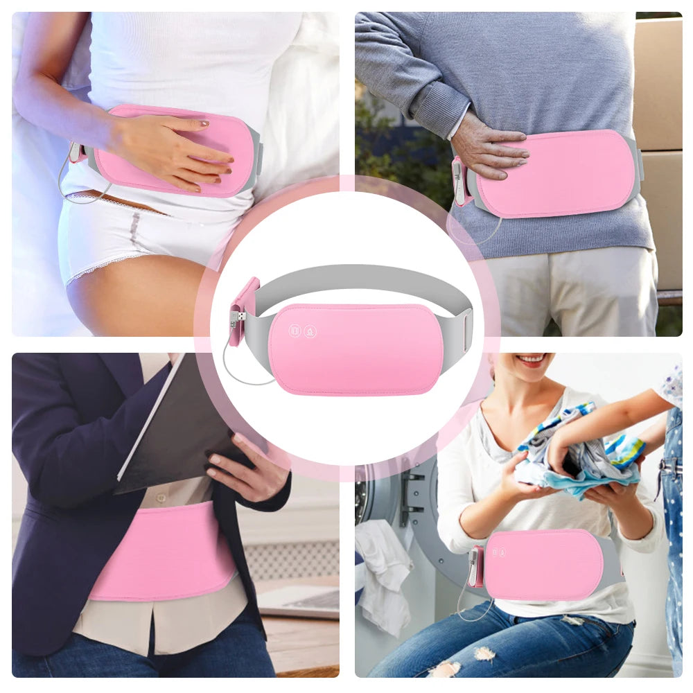 Coussin chauffant menstruel intelligent, appareil de massage par vibration de la taille, masseur abdominal, ceinture de palais chaude, crampes, instituts menstruels