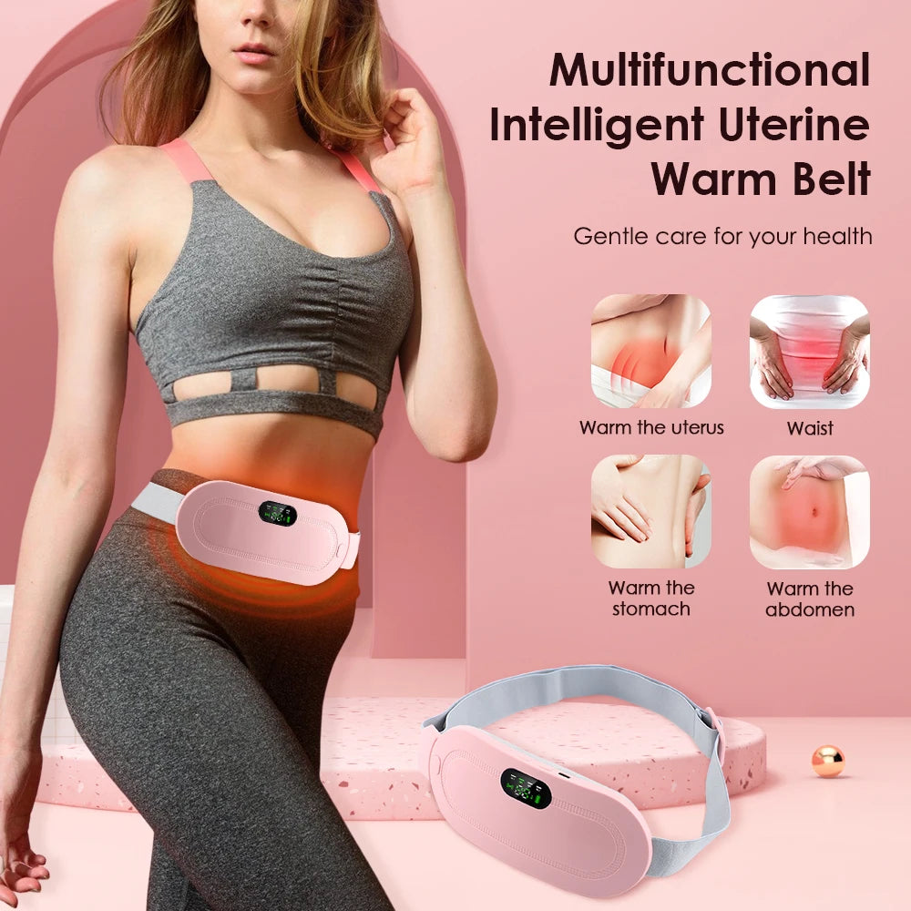 Coussin chauffant menstruel intelligent, appareil de massage par vibration de la taille, masseur abdominal, ceinture de palais chaude, crampes, instituts menstruels
