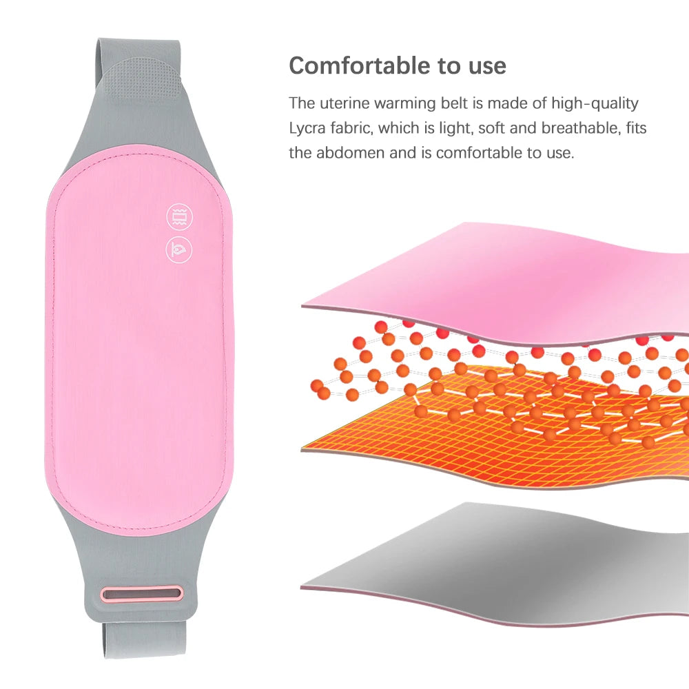 Coussin chauffant menstruel intelligent, appareil de massage par vibration de la taille, masseur abdominal, ceinture de palais chaude, crampes, instituts menstruels