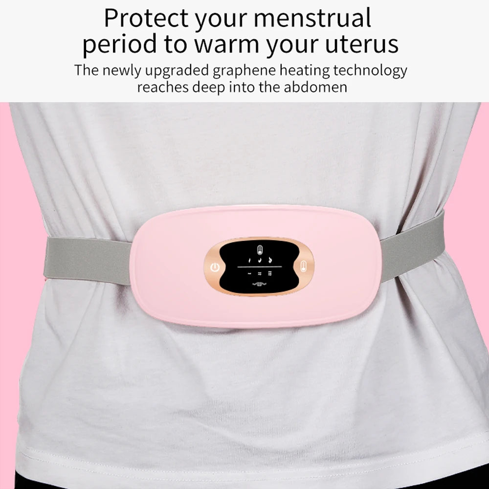 Coussin chauffant menstruel intelligent, appareil de massage par vibration de la taille, masseur abdominal, ceinture de palais chaude, crampes, instituts menstruels