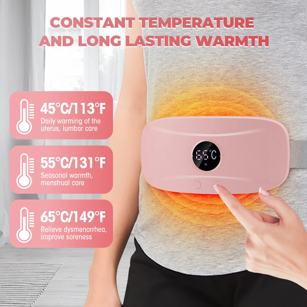 Coussin chauffant menstruel intelligent, appareil de massage par vibration de la taille, masseur abdominal, ceinture de palais chaude, crampes, instituts menstruels