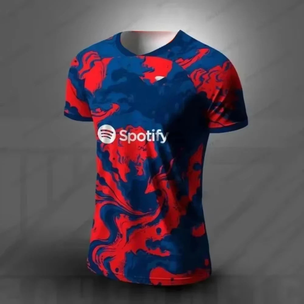 Été Barcelona édition spéciale maillot de Football t-shirt hommes femmes respirant séchage rapide T-shirts d'entraînement hommes hauts de sport