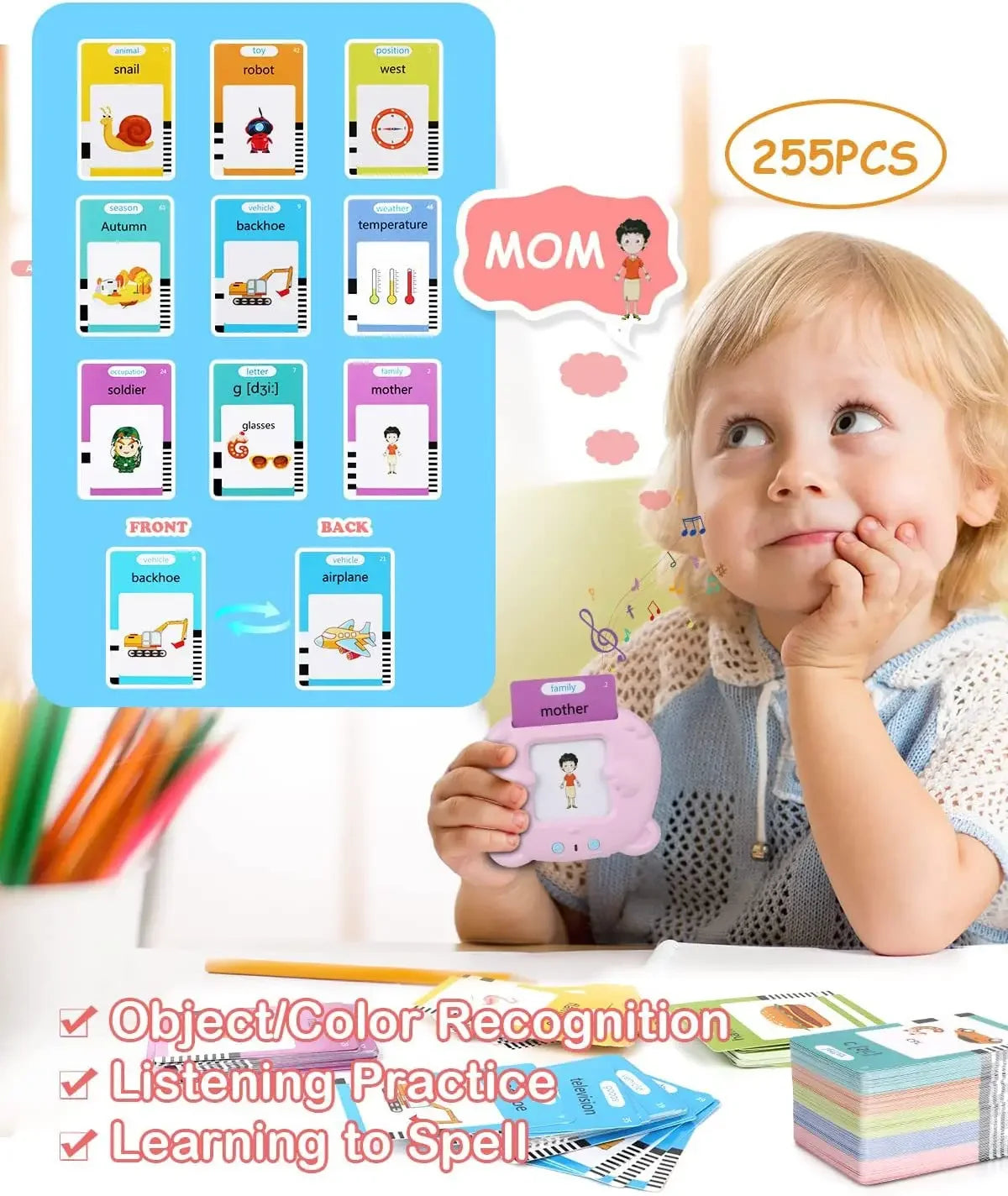 Jeu d'apprentissage langues pour enfants éveillez la curiosité linguistique des enfants avec notre jeu bilingue d’apprentissage des langues !Ce jeu éducatif et ludique initie les enfants à l’anglais et au français tout en s’amusant