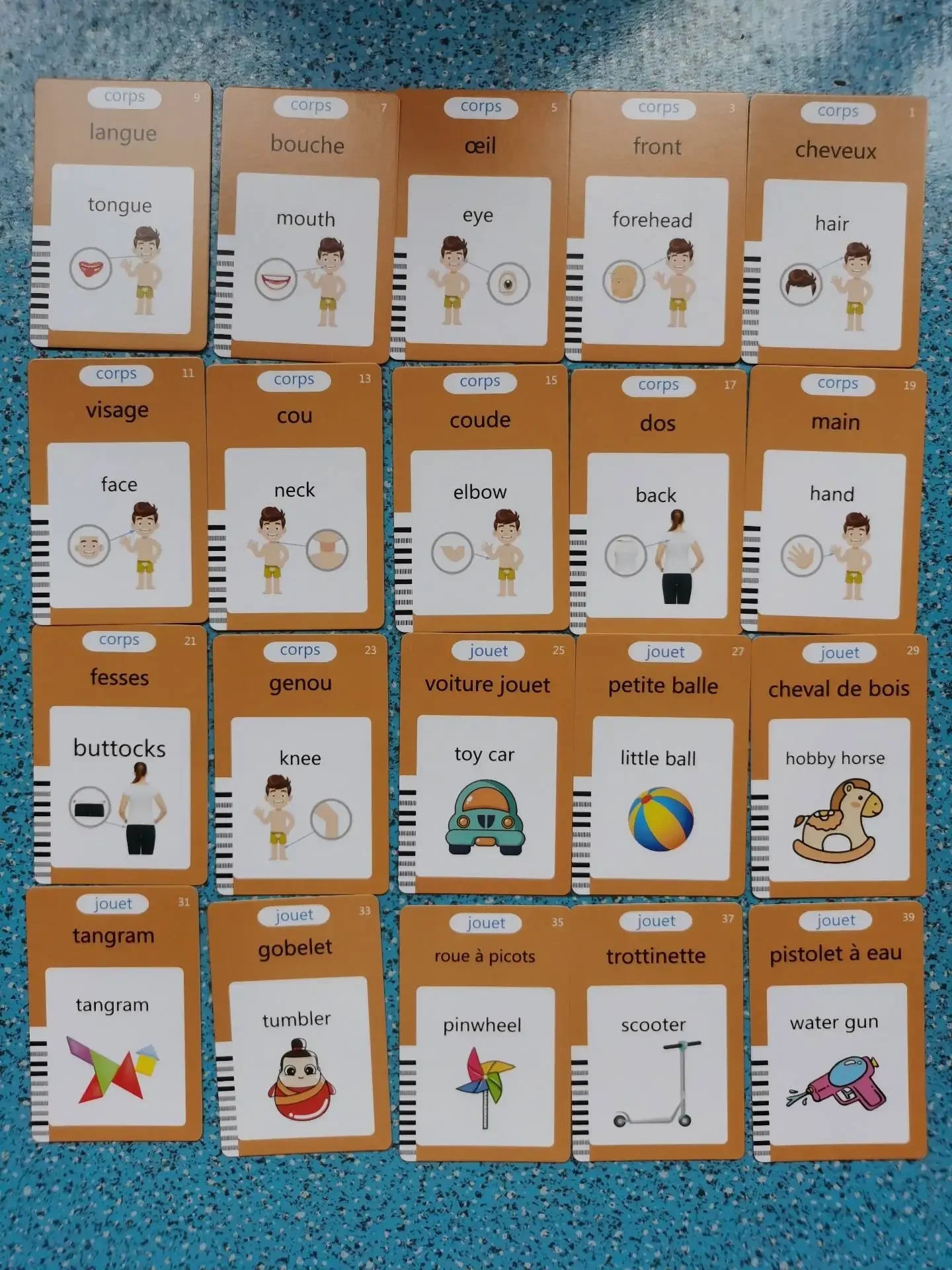 Jeu d'apprentissage langues pour enfants éveillez la curiosité linguistique des enfants avec notre jeu bilingue d’apprentissage des langues !Ce jeu éducatif et ludique initie les enfants à l’anglais et au français tout en s’amusant