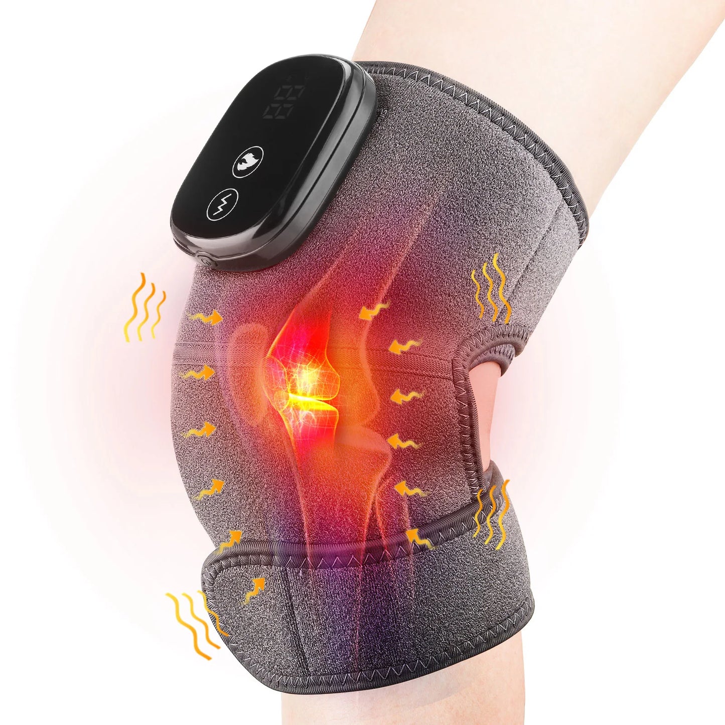 Chauffage électrique attelle d’épaule Affichage LED Vibration Massage d’épaule Sangle de ceinture pour l’arthrite Articulation Blessure Soulagement de la douleur