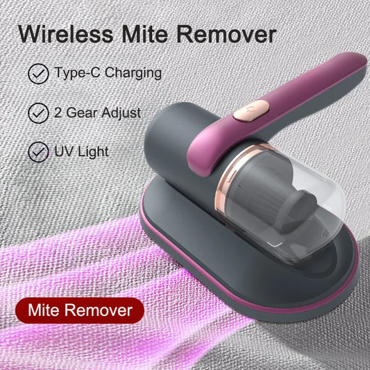 Ménage Matelas Aspirateur Ultraviolet Stérilisation Machine Maison Portable Portable Sans Fil Éliminateur d’Acariens Charge USB
