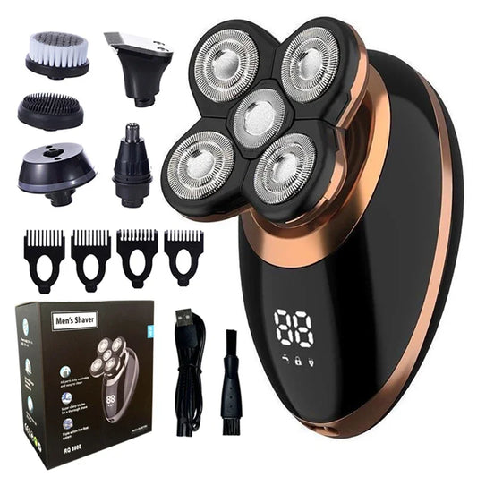 Kit de Rasage Électrique Multifonction – Tondeuse, Rasoir et Accessoires Complet