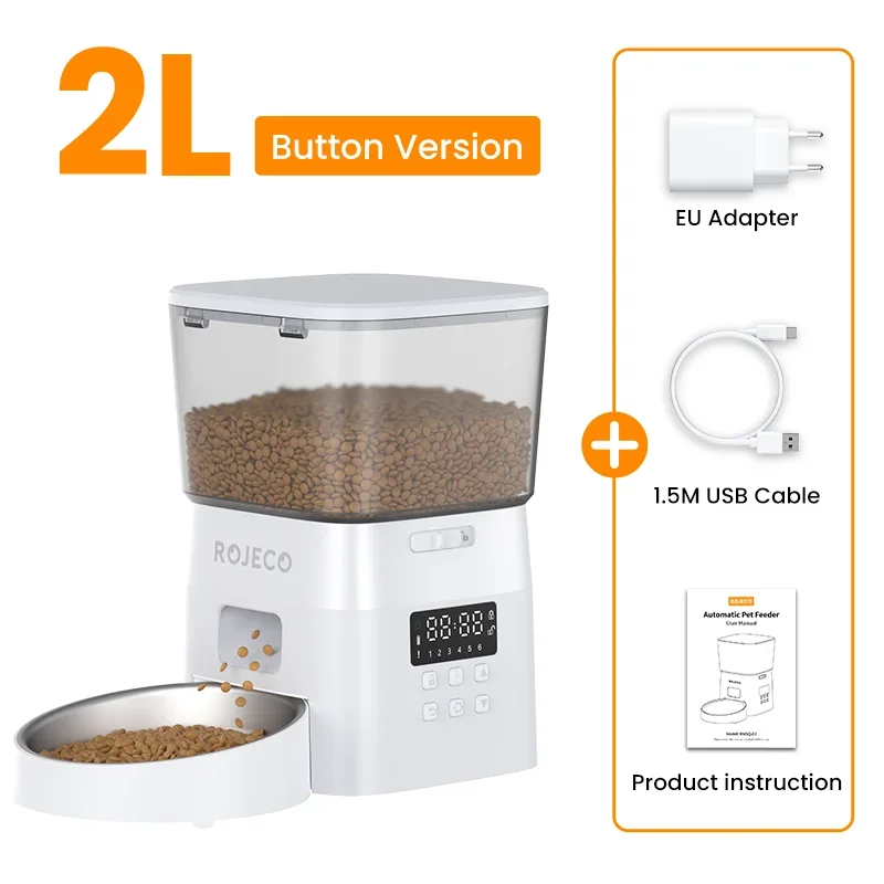 Distributeur automatique de nourriture pour chat Accessoires Mangeoire pour animaux de compagnie à commande intelligente pour chats Nourriture sèche pour chiens
