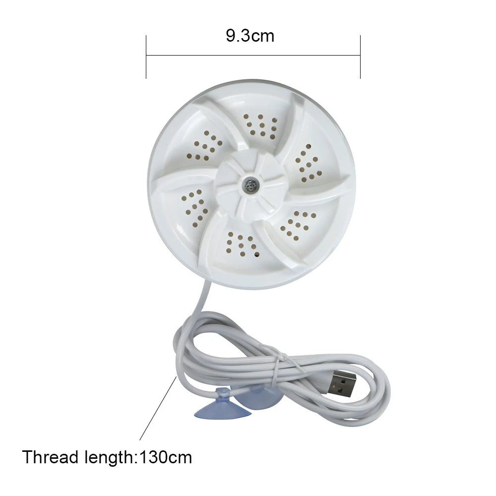 Portable pour les voyages à la maison Voyage d’affaires USB Laver la vaisselle Turbine rotative Multifonction Mini laveuse à ultrasons Duster Chiffon