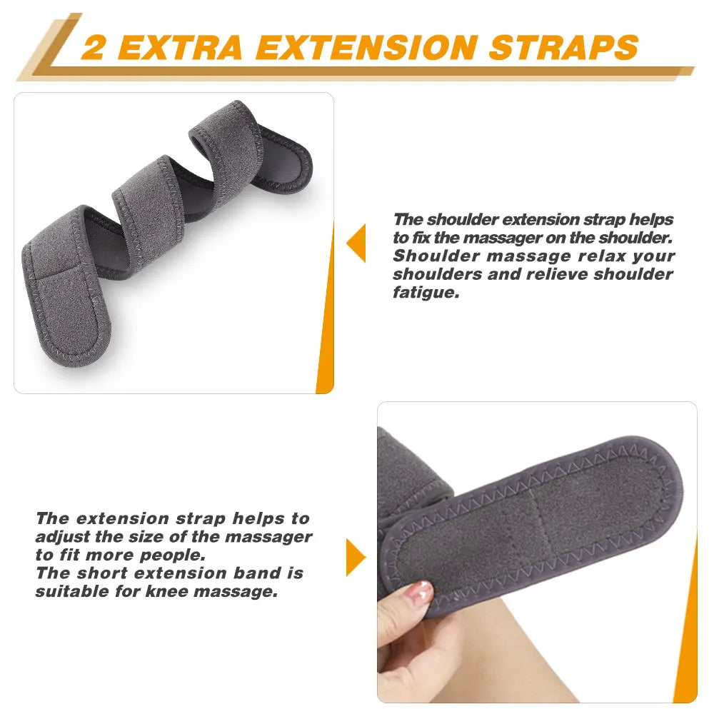 Chauffage électrique attelle d’épaule Affichage LED Vibration Massage d’épaule Sangle de ceinture pour l’arthrite Articulation Blessure Soulagement de la douleur