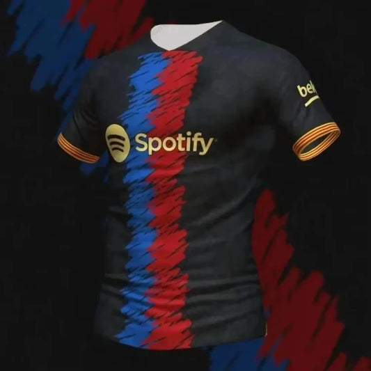 Été Barcelona édition spéciale maillot de Football t-shirt hommes femmes respirant séchage rapide T-shirts d'entraînement hommes hauts de sport