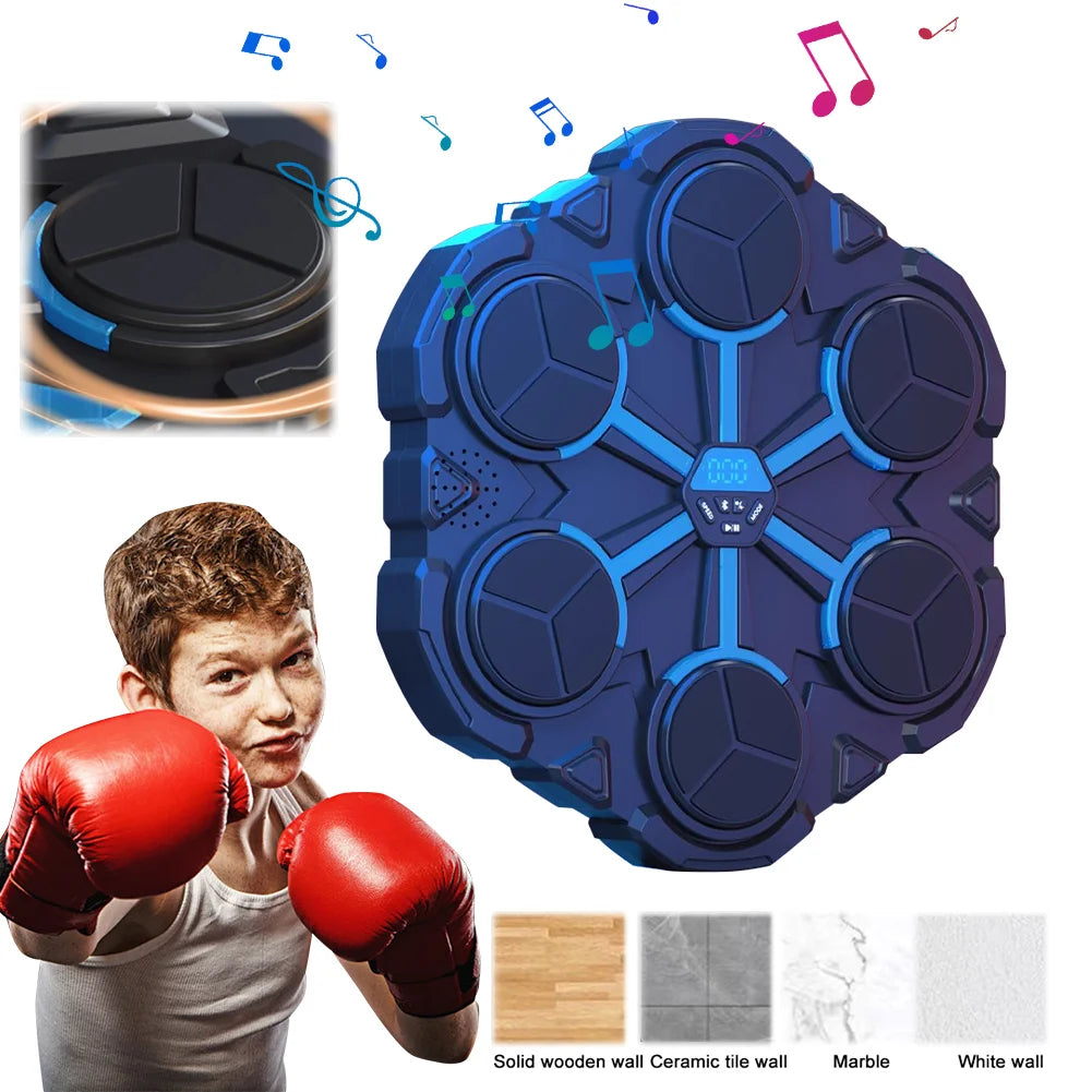 Musique Boxe Machine Bluetooth Sac De Poinçonnage Jeu Boîte À Musique Fitness Entraînement Amusant Entraîneur de Boxe Pour Gym À Domicile Boxe Mur Cible