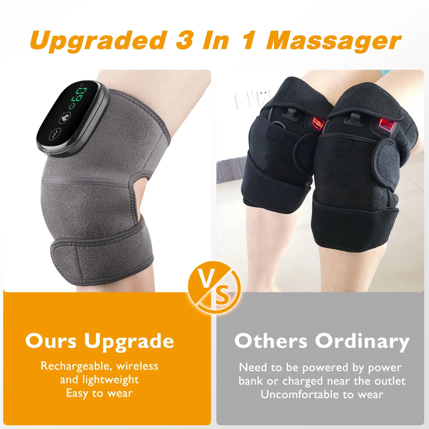 Chauffage électrique attelle d’épaule Affichage LED Vibration Massage d’épaule Sangle de ceinture pour l’arthrite Articulation Blessure Soulagement de la douleur