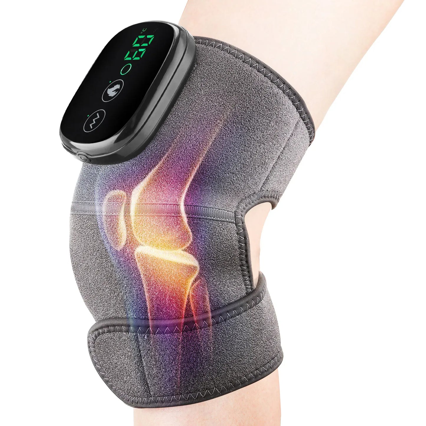 Chauffage électrique attelle d’épaule Affichage LED Vibration Massage d’épaule Sangle de ceinture pour l’arthrite Articulation Blessure Soulagement de la douleur